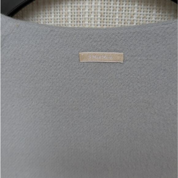 'S Max Mara Unito Angora Coat in Light Blue Virgin Wool, size 2 - Picture 4 of 11